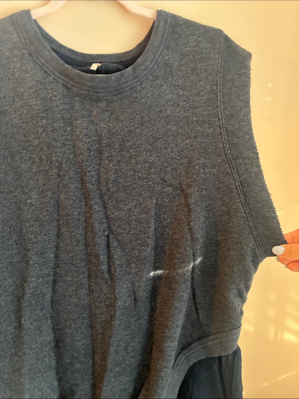 Free People Sleeveless Layered Women's Top - Charcoal Gray - Picture 3 of 10
